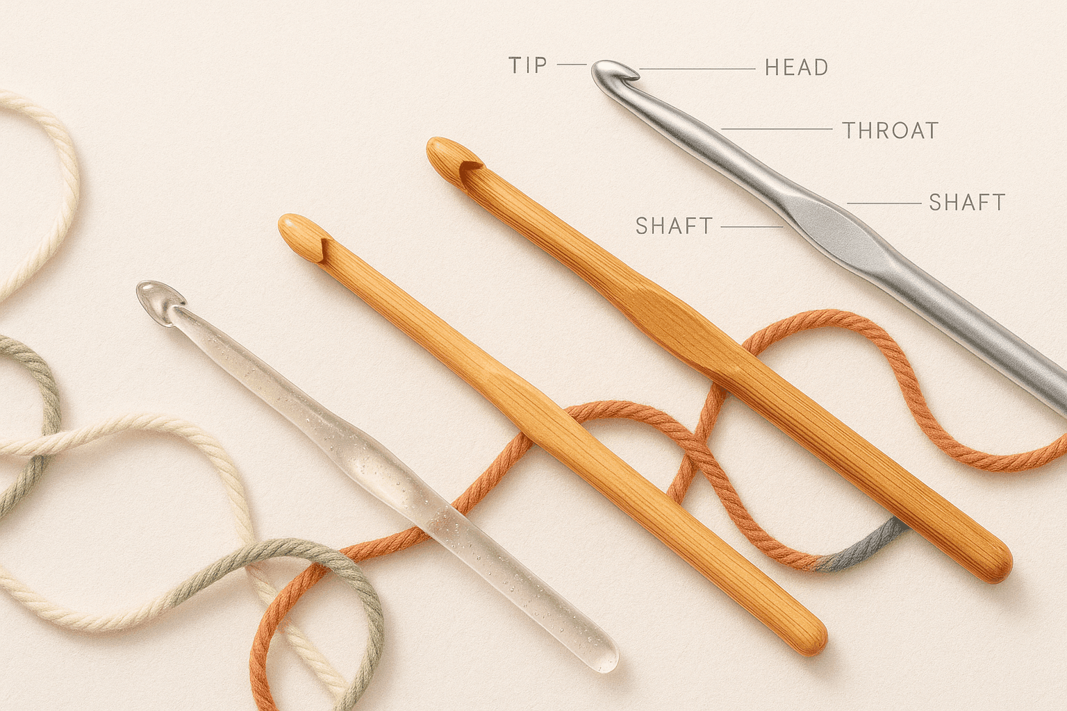 Choosing the Right Crochet Hook: A Fiber Artist’s Guide to Materials, Shapes, Sizes, and How They Change Your Stitching