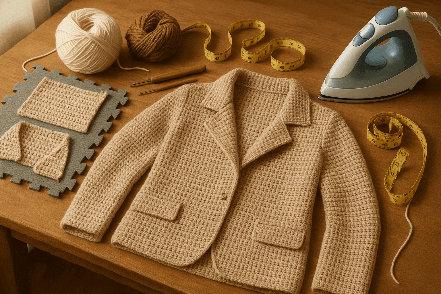 Crochet Notch and Turn-Cloth Control: Building Crisp Collars, Lapels, and Facings Without Knit or Sewing Patterns