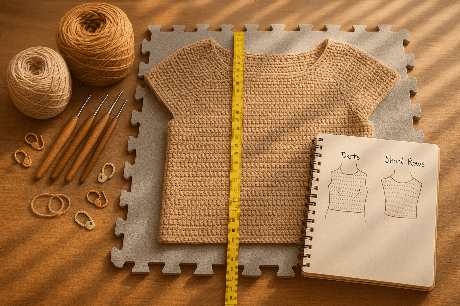 Crochet Short Rows, Dart Shaping, and Bust/Fit Engineering: How to Sculpt Garments Without Ruining Gauge or Drape