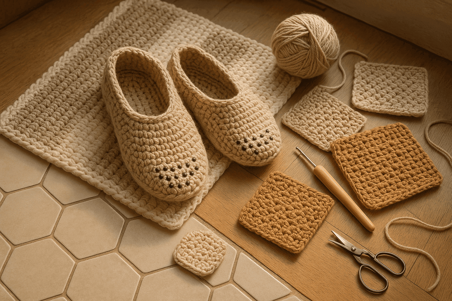 Crochet Slip Resistance and Wear Surfaces: Engineering Soles, Rug Backs, and Grip Zones Through Fiber Friction, Stitch Topography, and Finish Choice