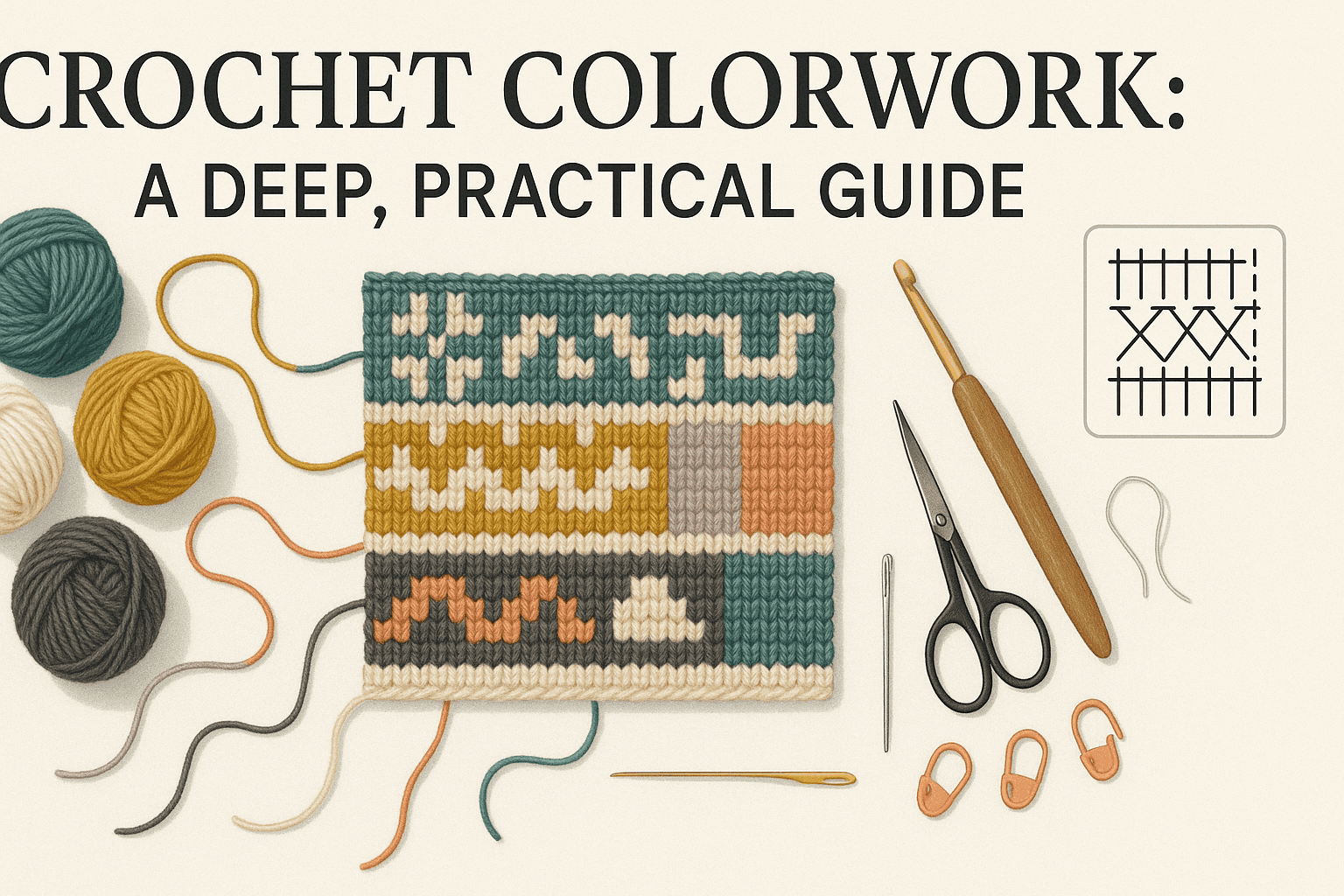 Crochet Colorwork: A Deep, Practical Guide to Stripes, Intarsia, Fair Isle, Tapestry, and Mosaic