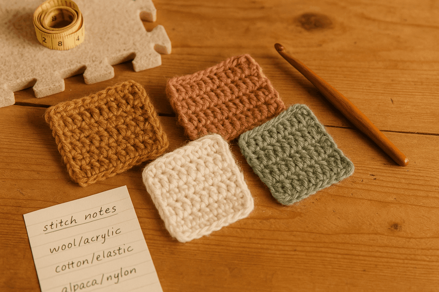 Crochet Stitch Memory Mismatch: How Mixed Fiber Blends Create Uneven Recovery, Sag Lines, and Distorted Panels