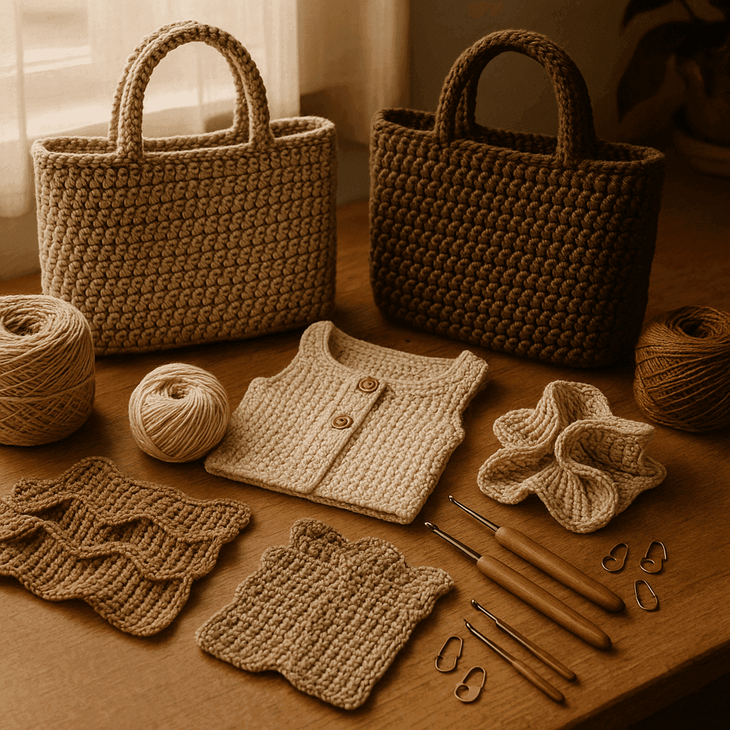 Crochet Shear Planes and Hinged Fabric: Designing Folds, Articulation, and Controlled Mobility into Bags, Garments, and Sculptural Work