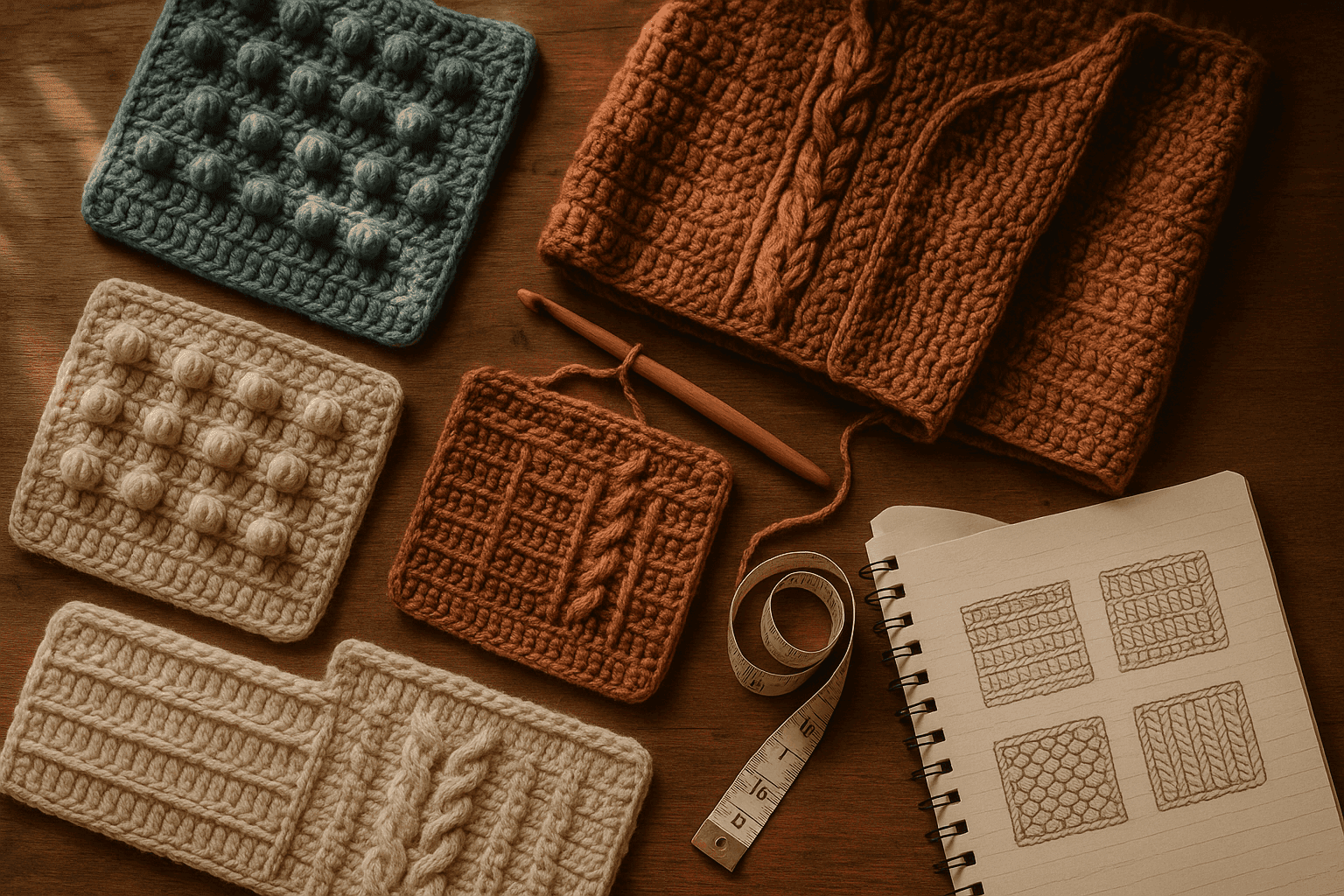 Crochet Surface Calibration: Using Relief Height, Shadow Depth, and Fiber Reflectance to Keep Complex Texture Readable at Garment Scale