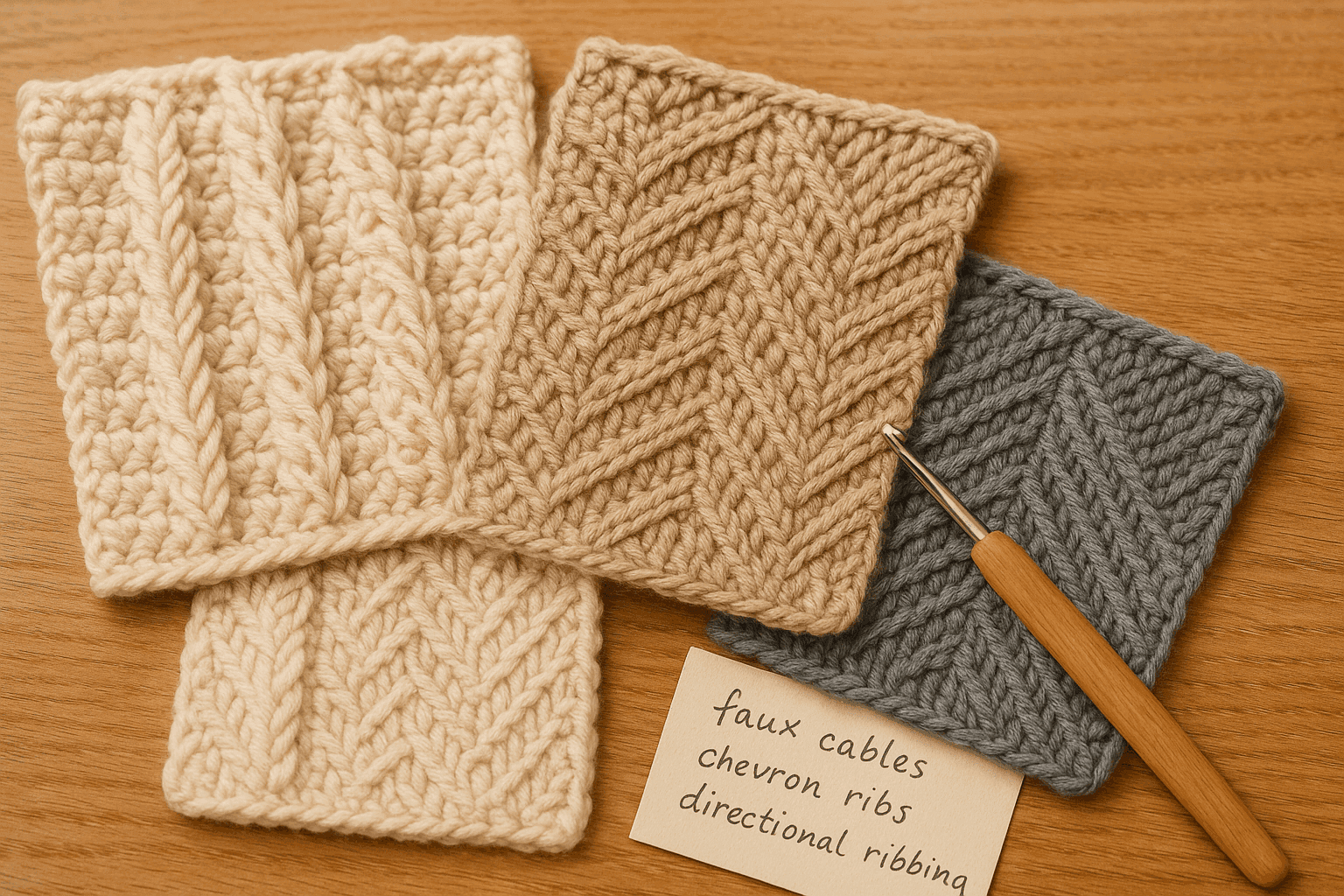 Crochet Twist-Shift Columns: Reassigning Loop Entry and Post Path to Build Reversible Faux-Cables, Chevron Ribs, and Directional Stretch
