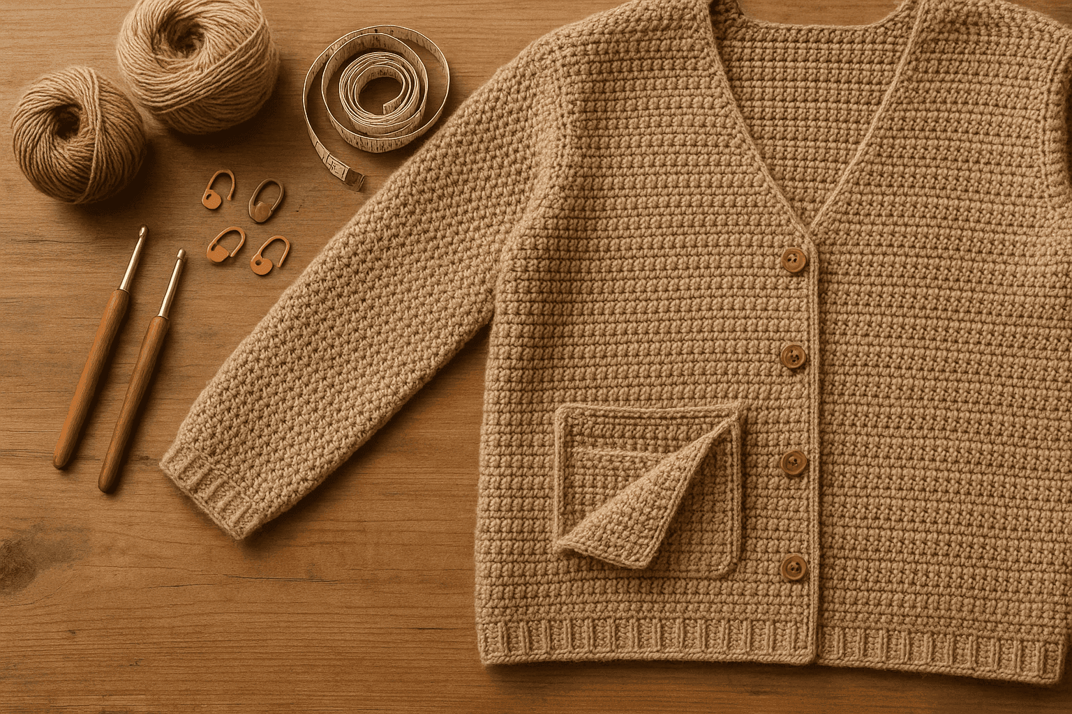 Crochet Inset Pockets That Don’t Sag: Engineering Pocket Bags, Openings, and Load Paths for Garments