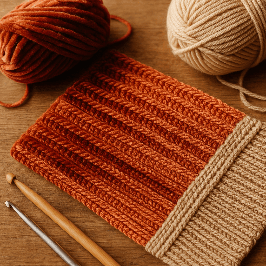 Crochet Directional Nap and Light Reflectance: Engineering Surface Grain with Front/Back Loop Path, Slip-Stitch Orientation, and Fiber Luster